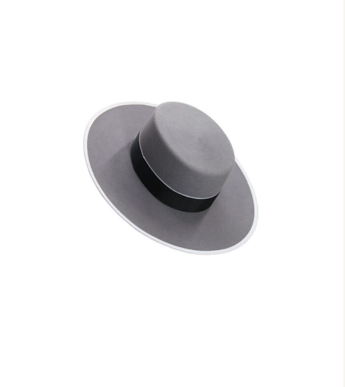 Sombrero cañero lana adulto 180 gramos gris