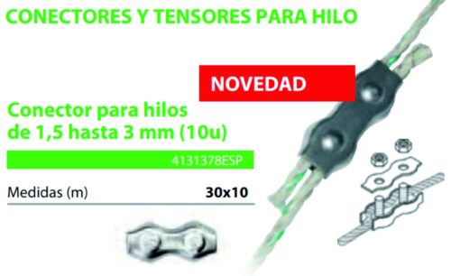 CONECTOR CUERDA DE ALAMBRE PASTORMATIC