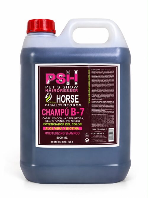 Champú B-7 PSH para Caballos Negros 5 L