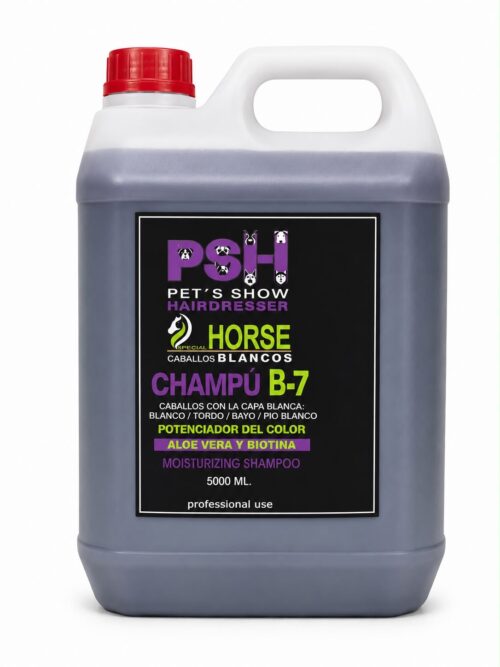 Champú B-7 PSH para Caballos Blancos 5 L