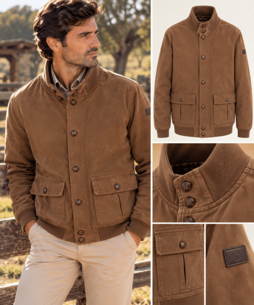 Chaqueta antelina